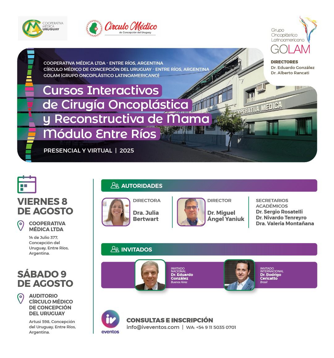 Curso de Cirugía Oncoplastica y Reconstructiva de Mama.