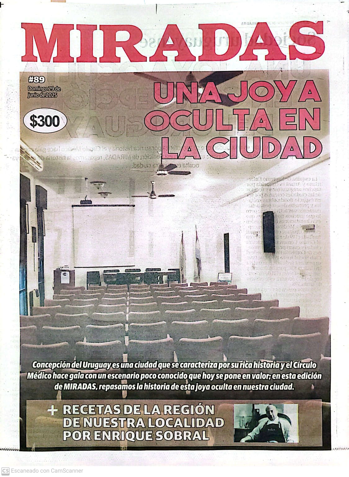 UNA JOYA OCULTA EN LA CIUDAD…Suplemento “MIRADAS”
